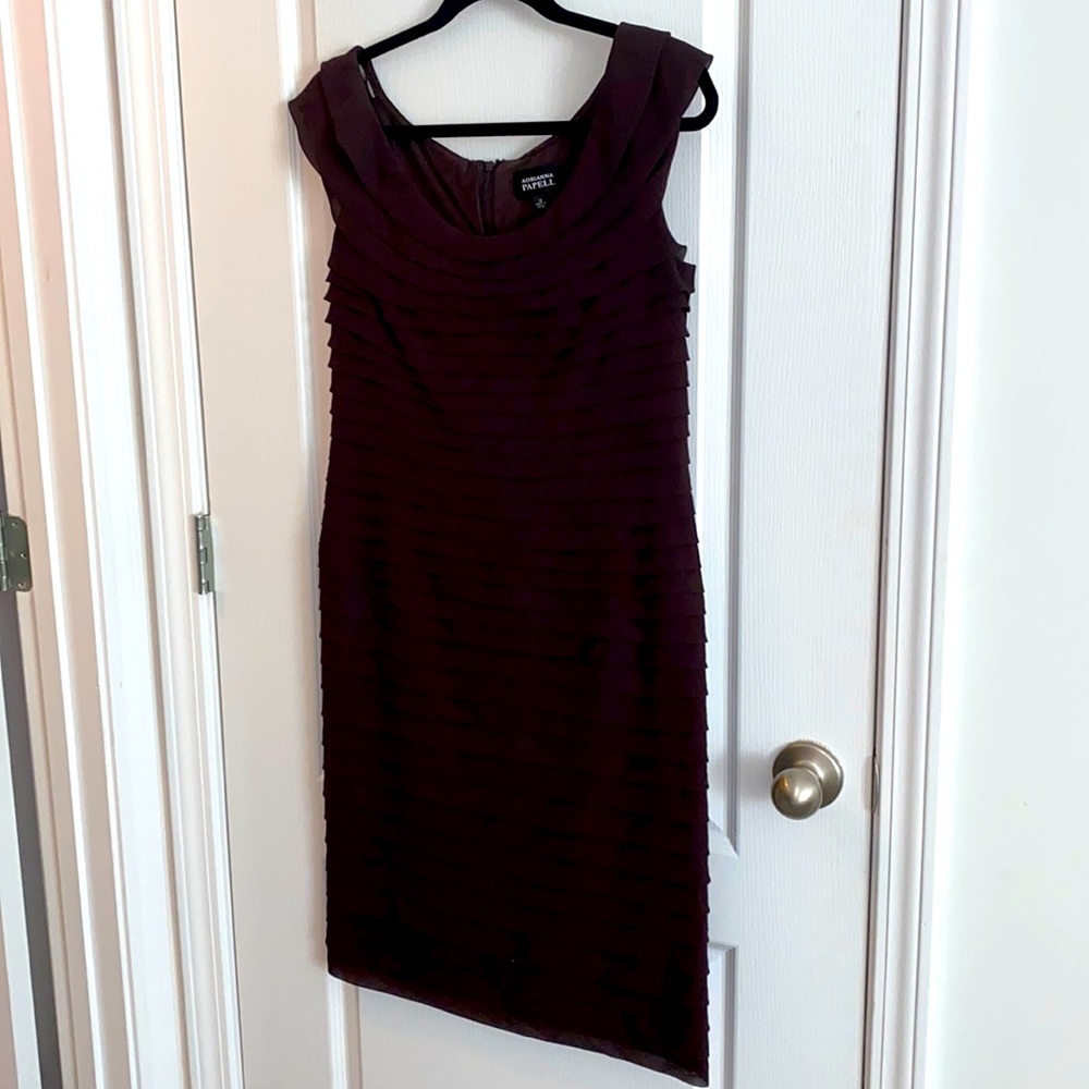 Adrianna Papell Chocolate Brown Dress💕